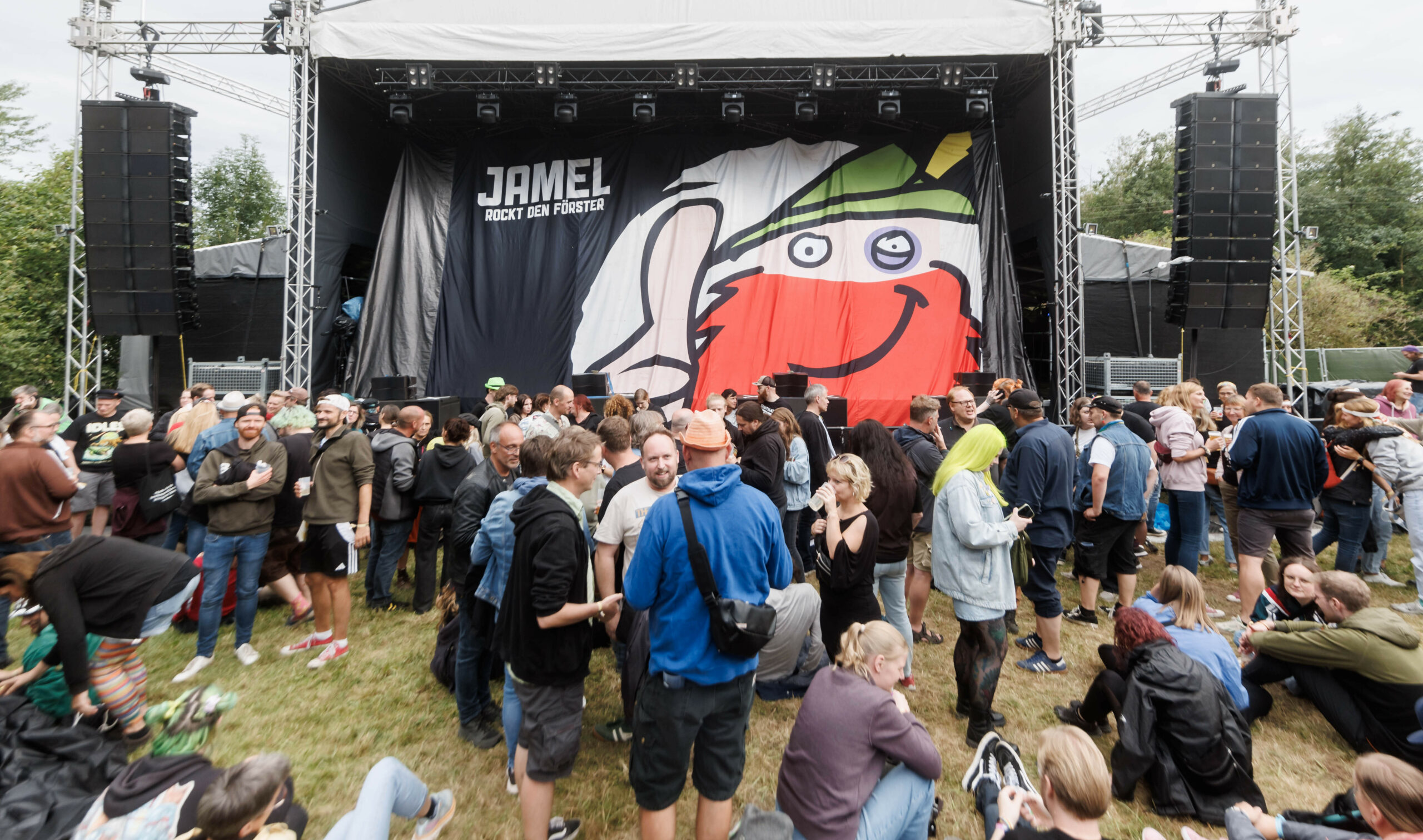 Das Festival „Jamel rockt den Förster“ im Sommer 2024.