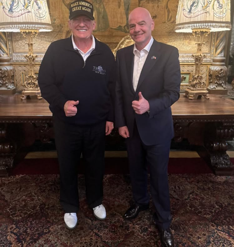 Donald Trump mit FIFA-Boss Gianni Infantino