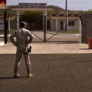 US-Marinestützpunkt Guantánamo Bay auf Kuba: Hier will US-Präsident Trump ein Haftzentrum für kriminelle Migranten einrichten lassen.