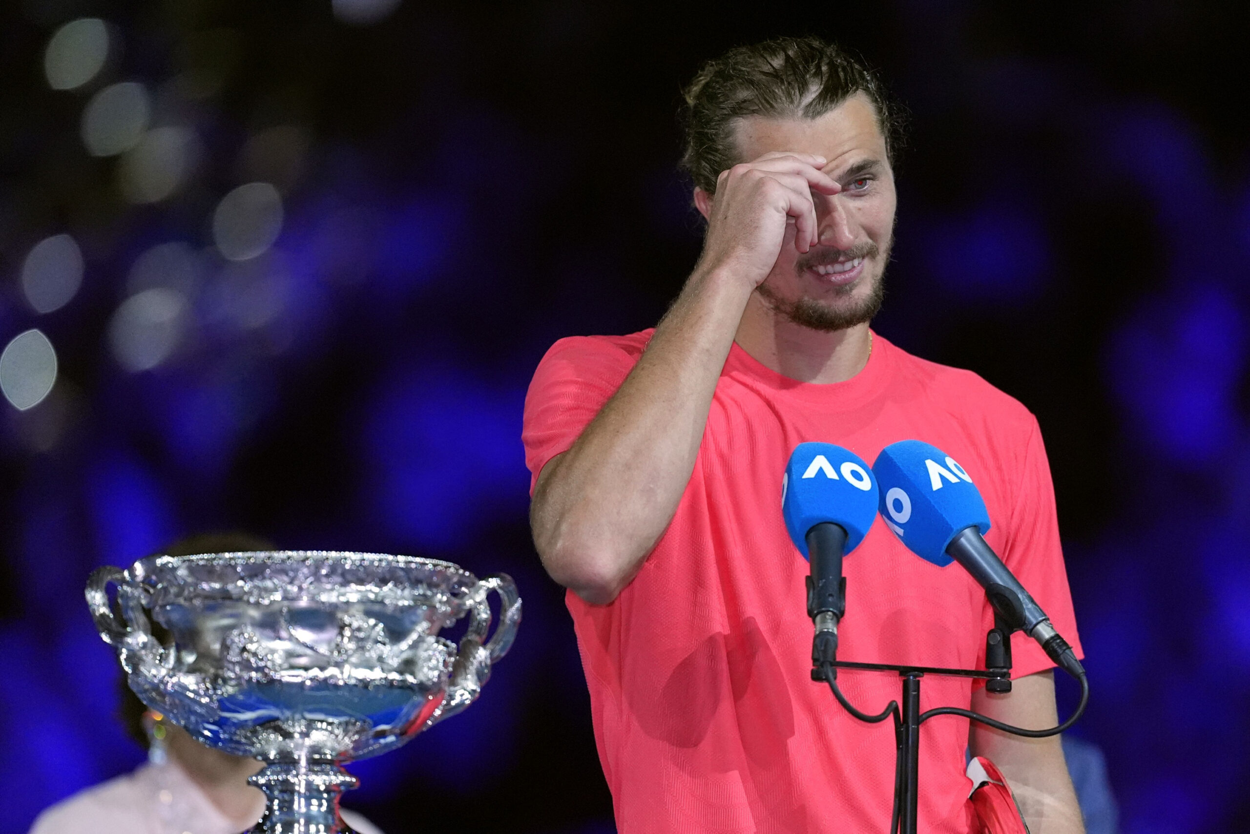 Alexander Zverev bei der Siegerehrung