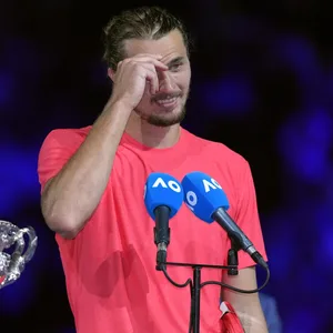 Alexander Zverev bei der Siegerehrung