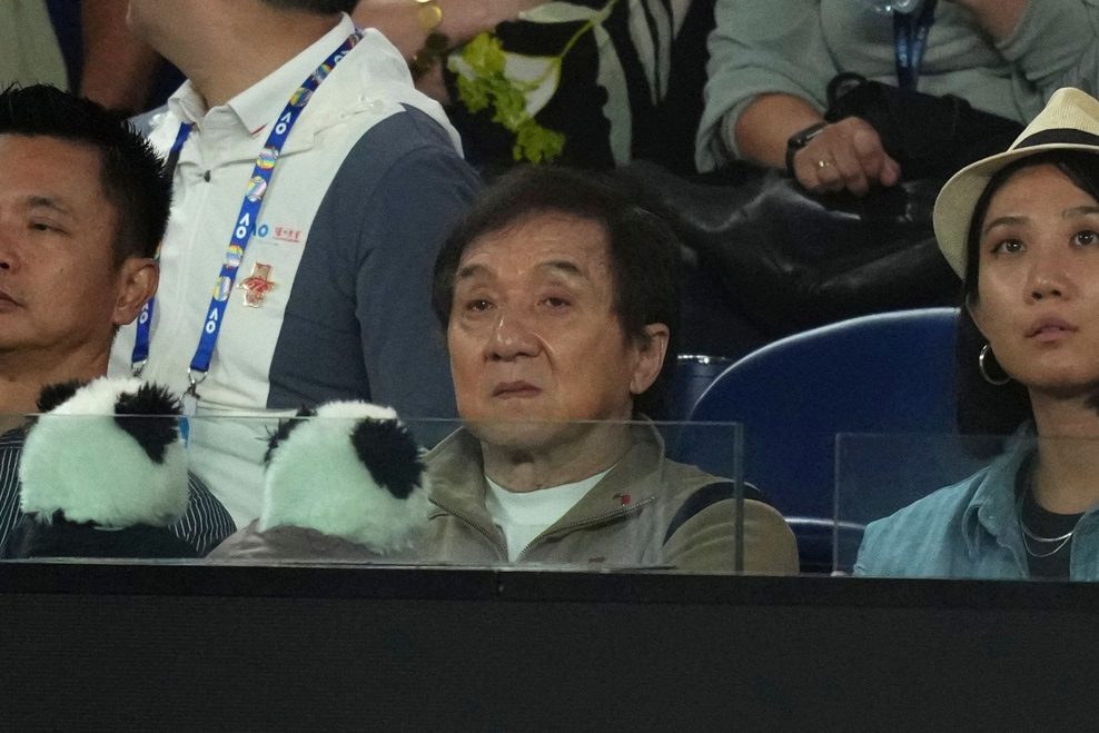 Jackie Chan beim Australian-Open-Finale