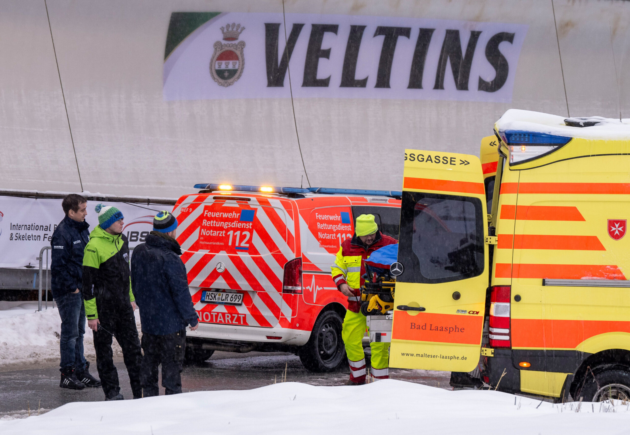 Notarzt-Einsatz beim Bob-Weltcup in Winterberg