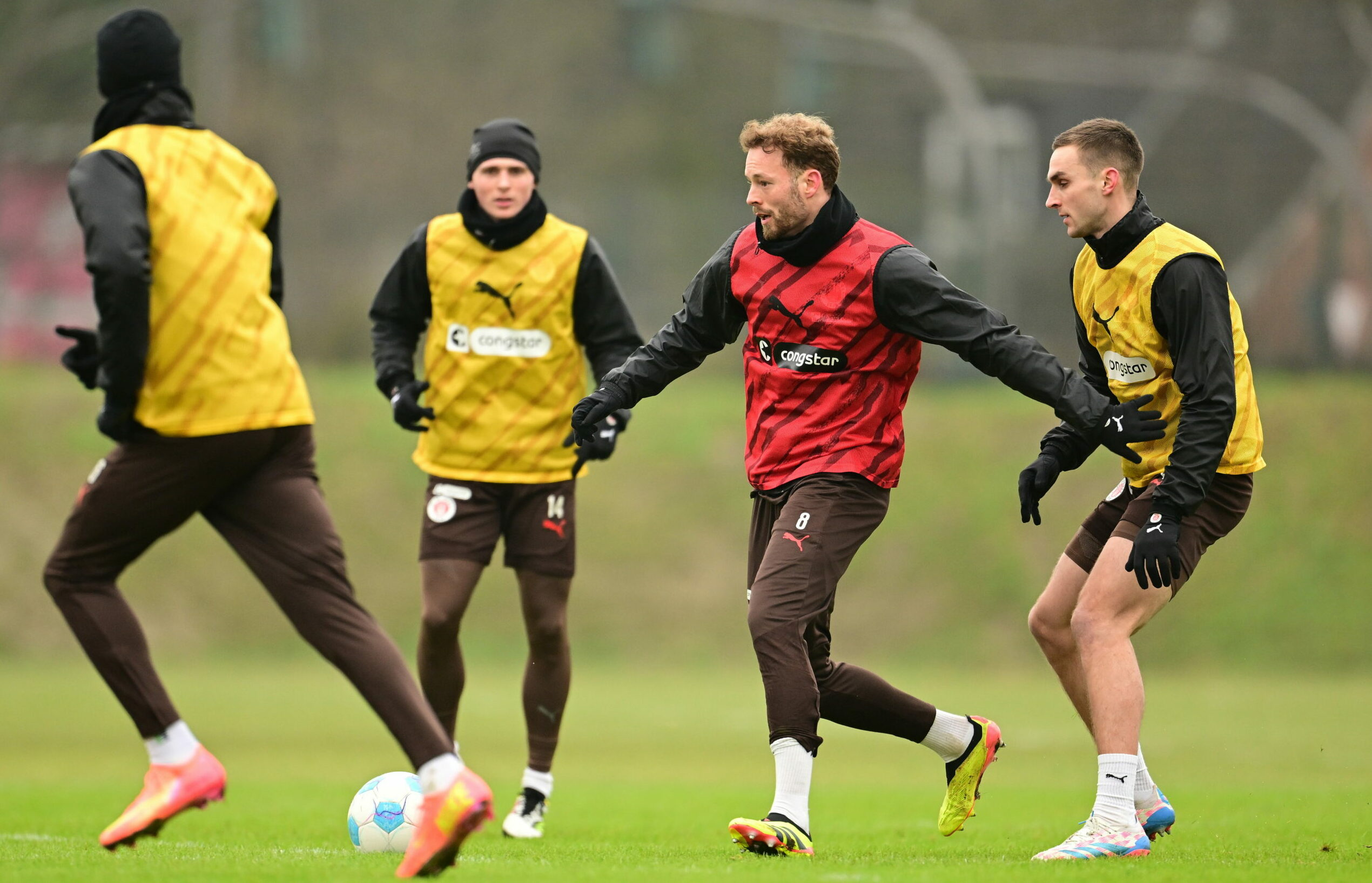 Carlo Boukhalfa und James Sands beim Training