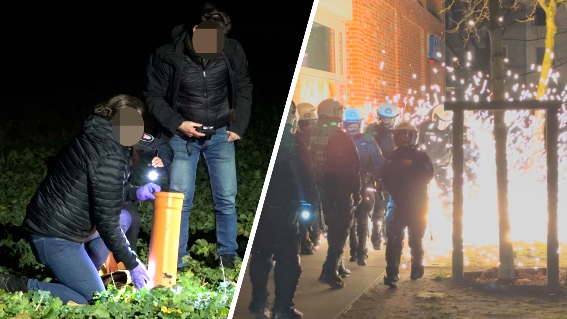 Für die Einsatzkräfte war der Jahreswechsel eine arbeitsintensive Nacht. Ein 20-jähriger Mann starb, in Steilshoop wurden die Polizisten attackiert.