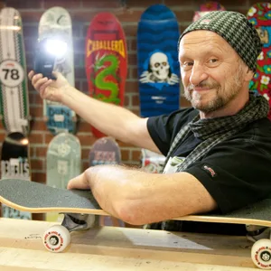 Münsteraner Skateboard-Pionier Titus Dittmann