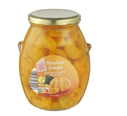 Betroffen ist Produkt „Mandarin Orangen im Glas“ der Marke Sweet Valley.