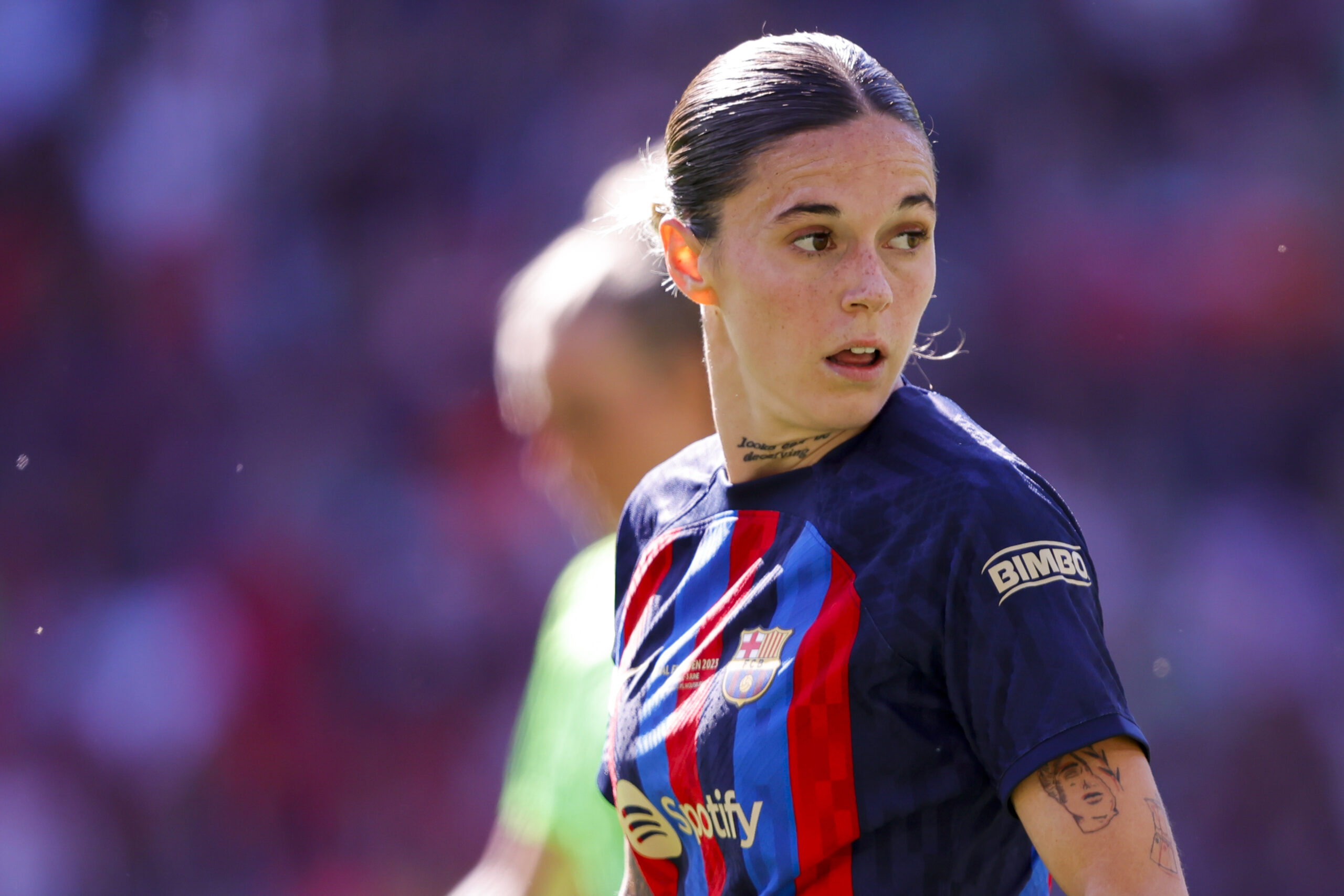 Maria Pilar Leon im Trikot des FC Barcelona