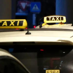 Taxis am Hamburger Flughafen