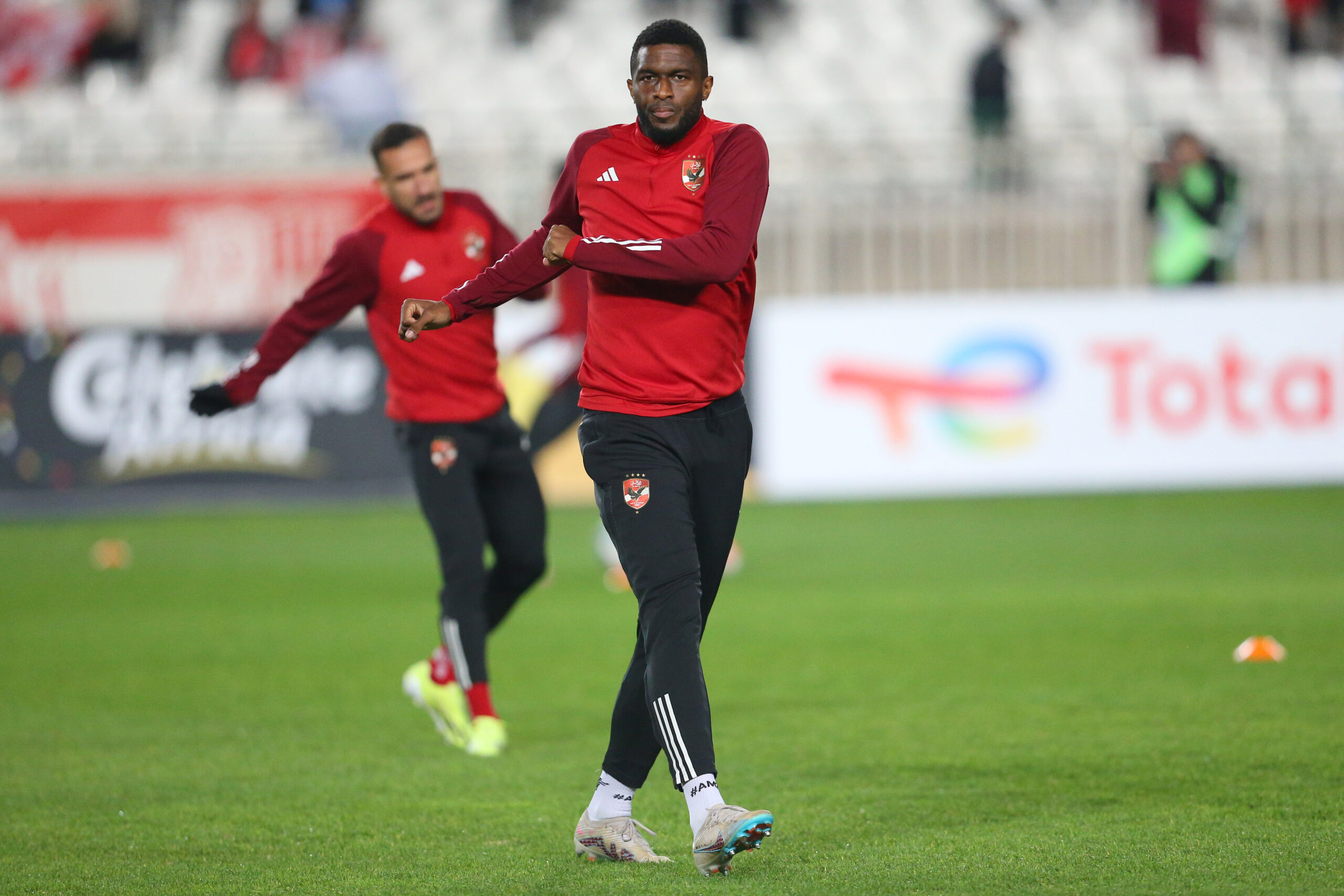 Anthony Modeste beim Aufwärmtraining von Al Ahly