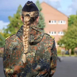 Eine Bundeswehrsoldatin