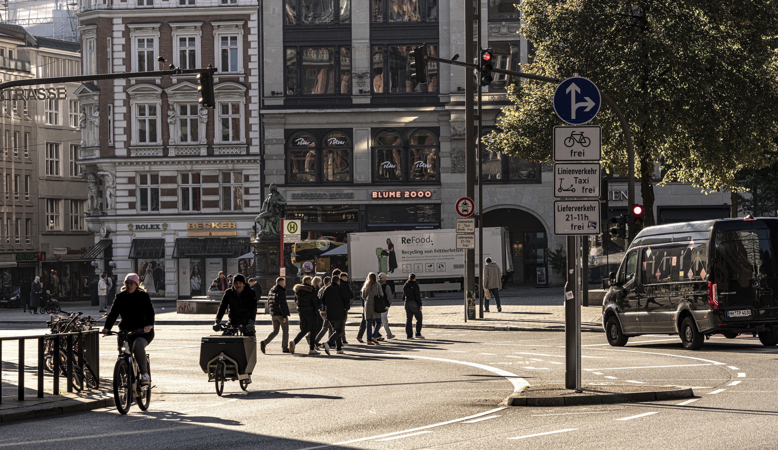 Innenstadt am Gänsemarkt, Hamburg, Deutschland, Europa