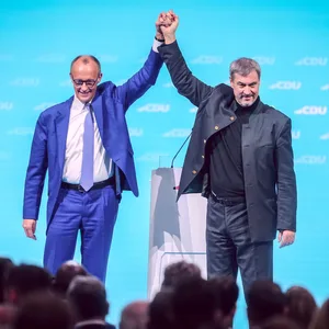 Markus Söder erklärt Friedrich Merz schon drei Wochen vor der Wahl zum Sieger.