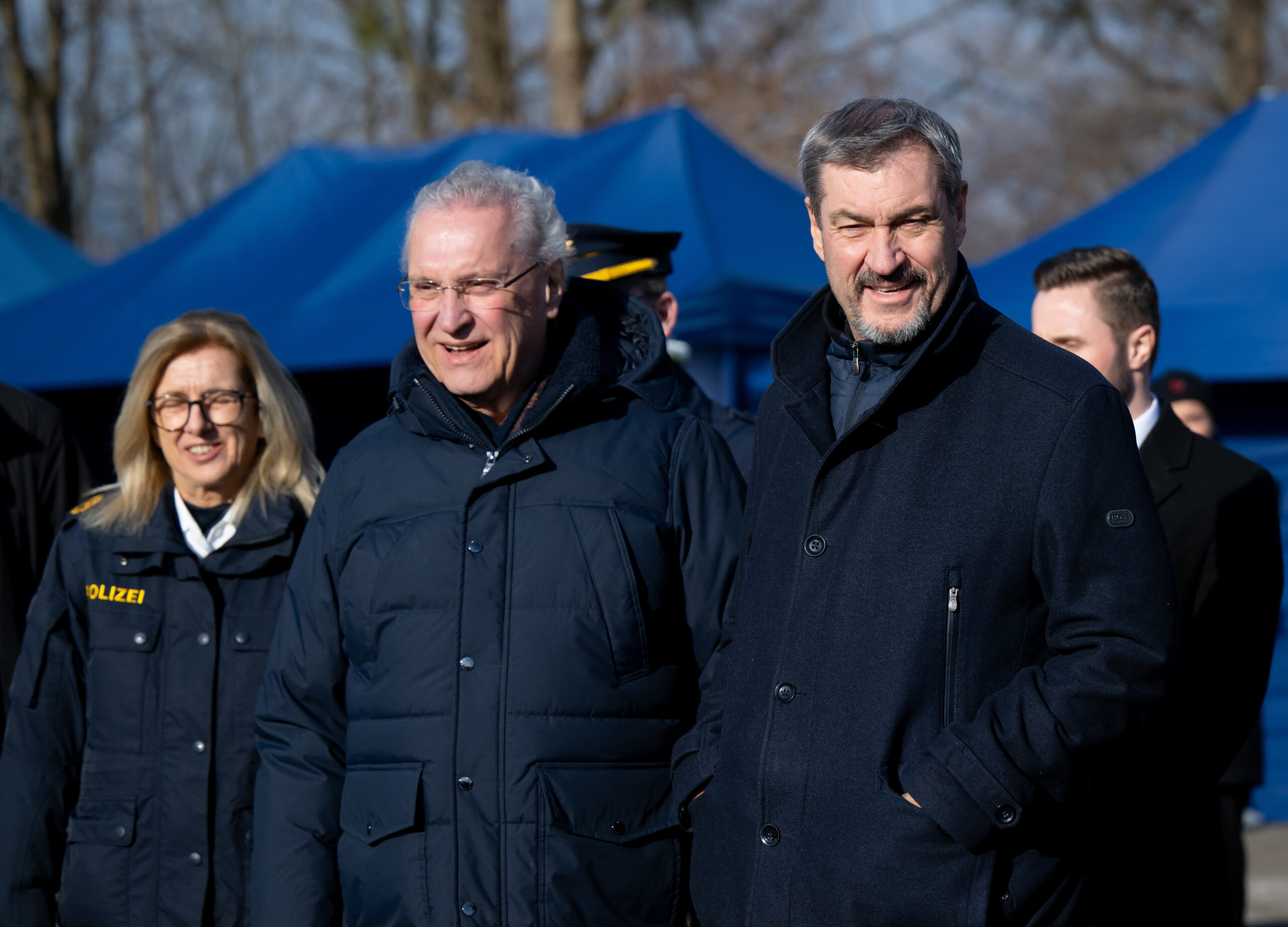 Söder besucht Söder besucht Bayrische Grenzpolizei