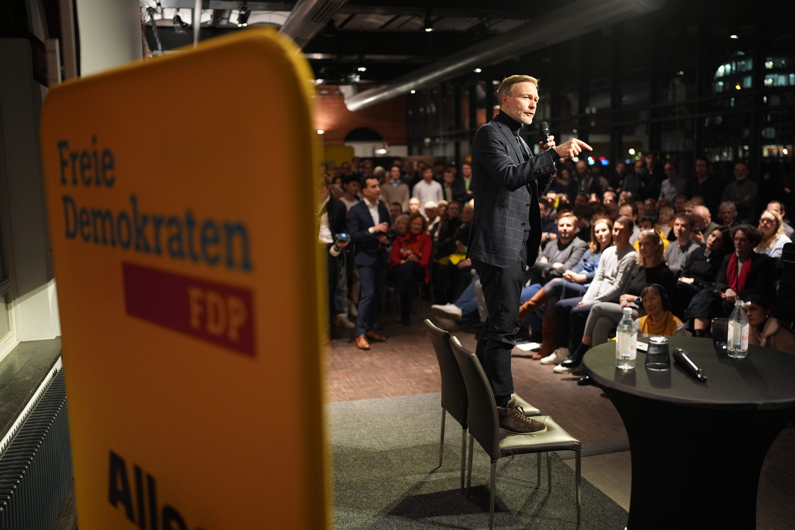 Christian Lindner (FDP) Wahlkampf Hamburg