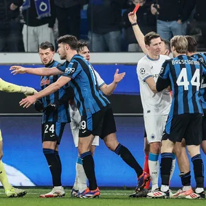 Rudelbildung beim Spiel Atalanta Bergamo gegen den FC Brügge