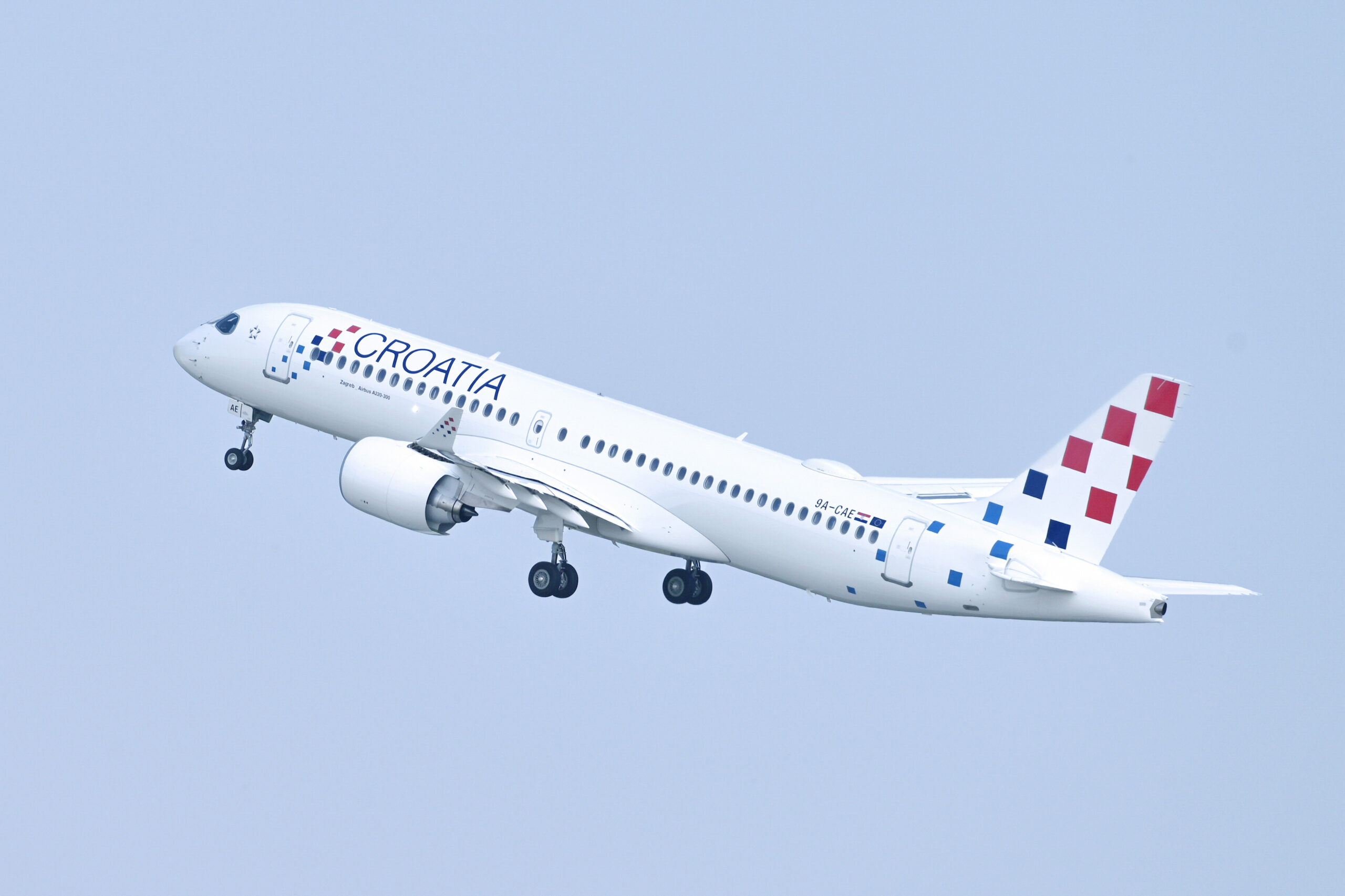 Ein Flugzeug der Croatia Airlines