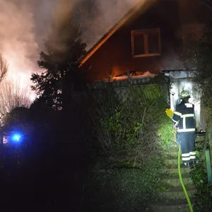 Die Bewohner des brennenden Hauses konnten gerettet werden, für ihre Hunde kam jedoch jede Hilfe zu spät.