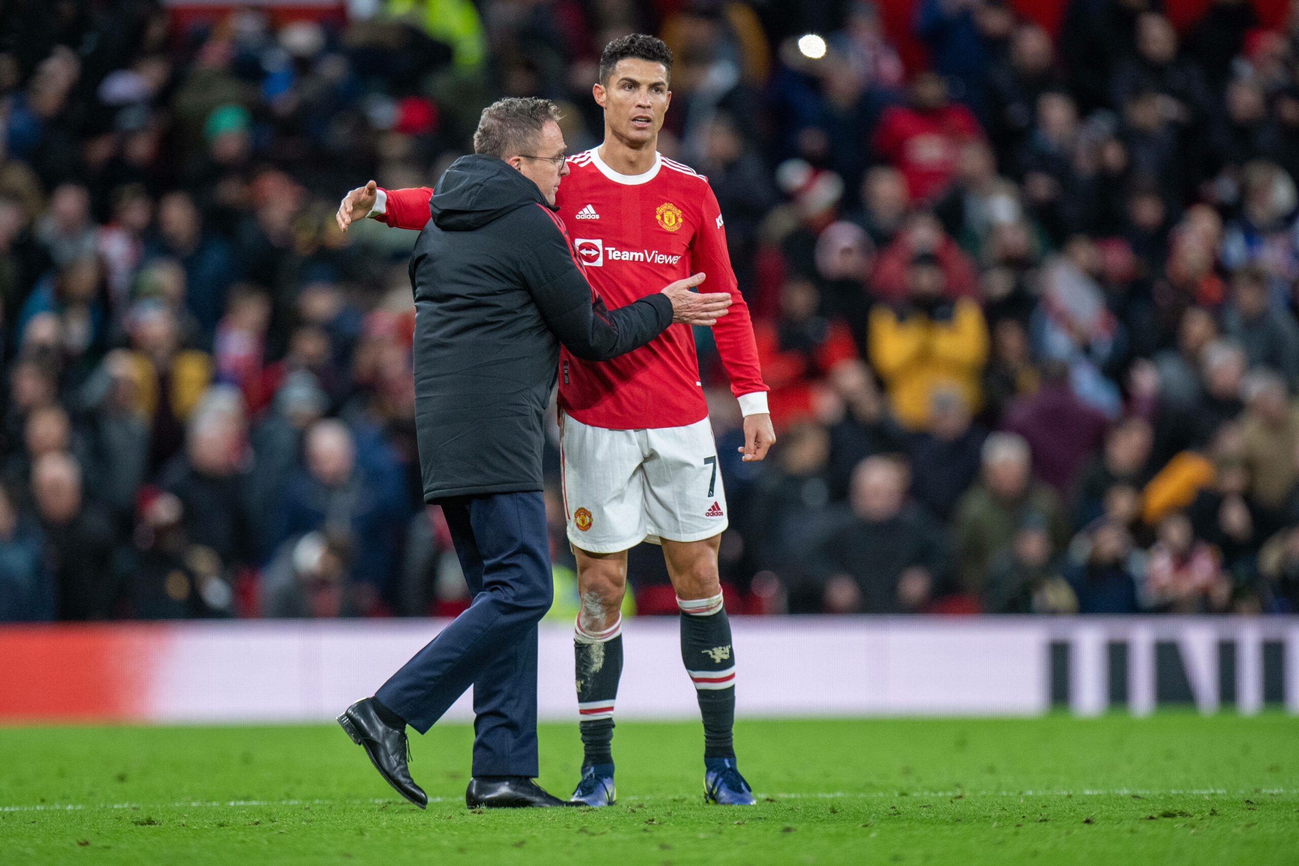 Cristiano Ronaldo mit Ralf Rangnick