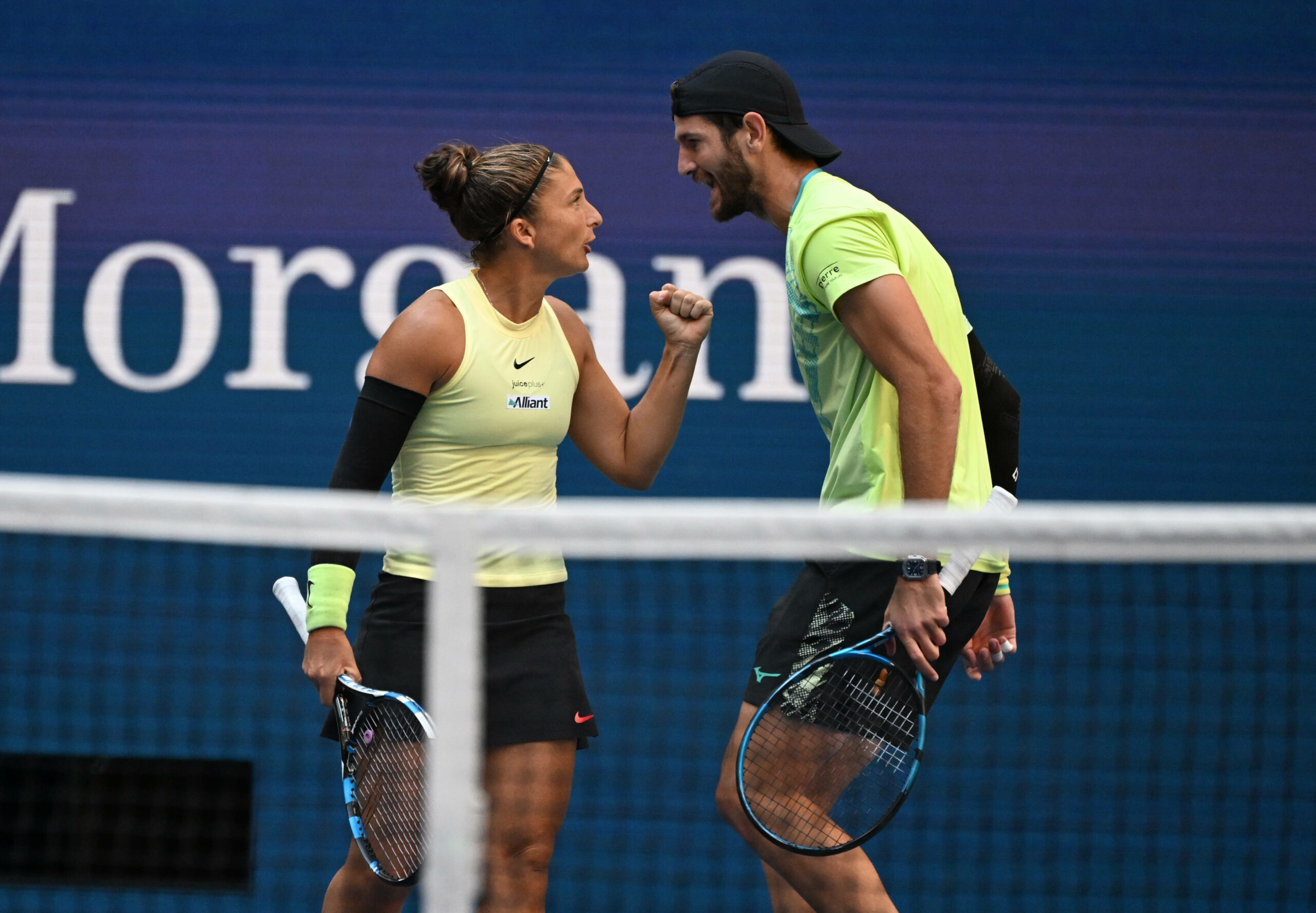 Sara Errani und Andrea Vavassori im Mixed Doppel bei den US Open 2024