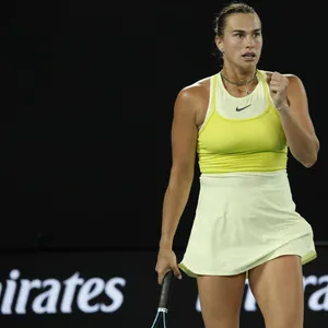 Aryna Sabalenka ballt die Faust bei den Australien Open