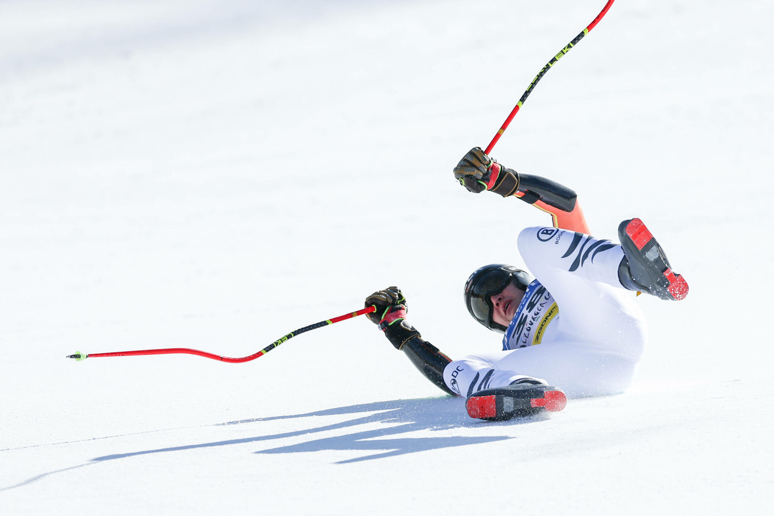 Luis Vogt stürzt bei Ski-WM