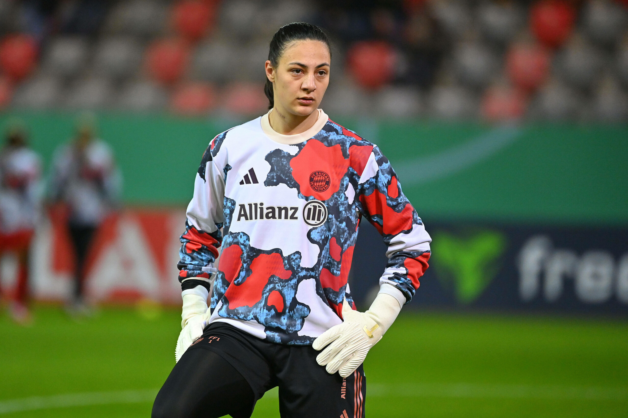 Maria Luisa Grohs beim Training des FC Bayern München