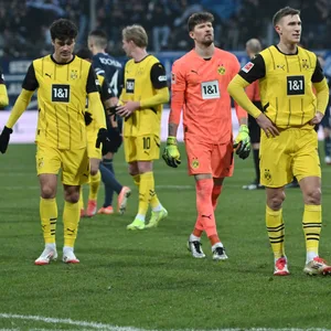 Mannschaft von Borussia Dortmund ist enttäuscht