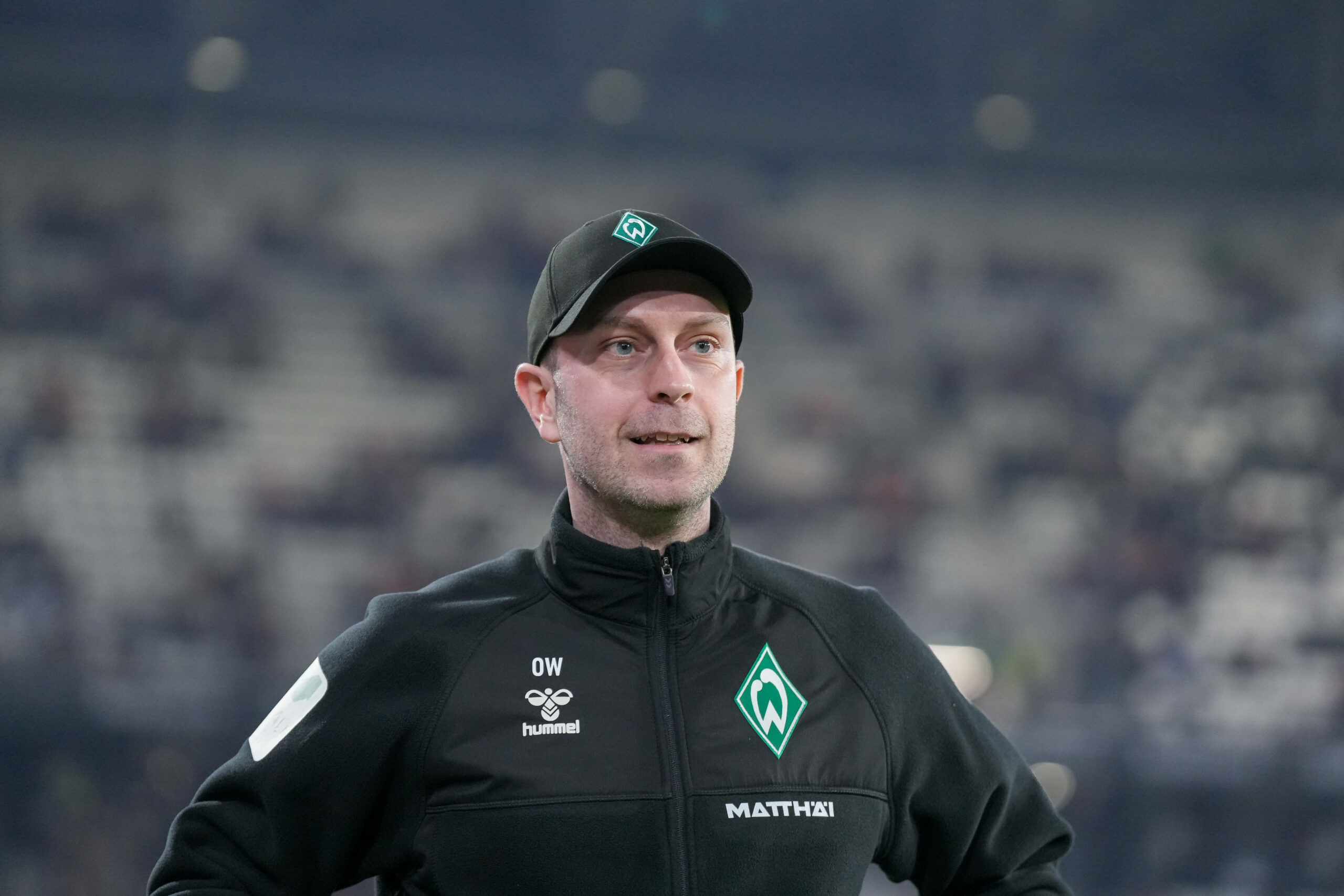 Ole Werner beim Spiel von Werder Bremen.