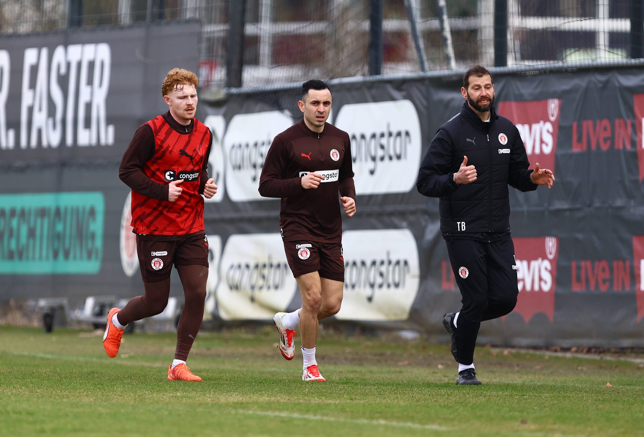 Robert Wagner, Manolis Saliakas und Thomas Barth beim Training