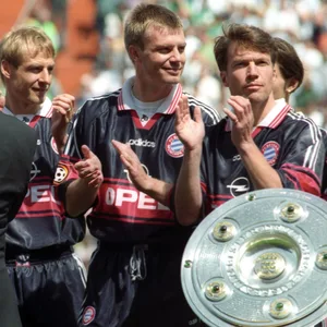 Jürgen Klinsmann, Thomas Helmer, Lothar Matthäus, Frank Gerster