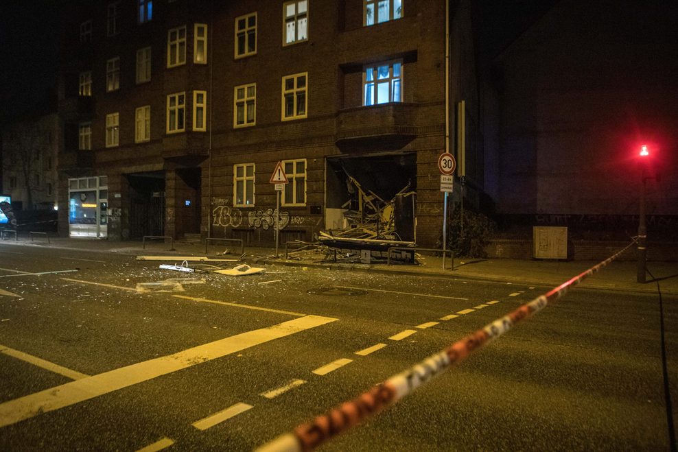 Das Restaurant in der Ahrensburger Straße wurde bei der Explosion zerstört.