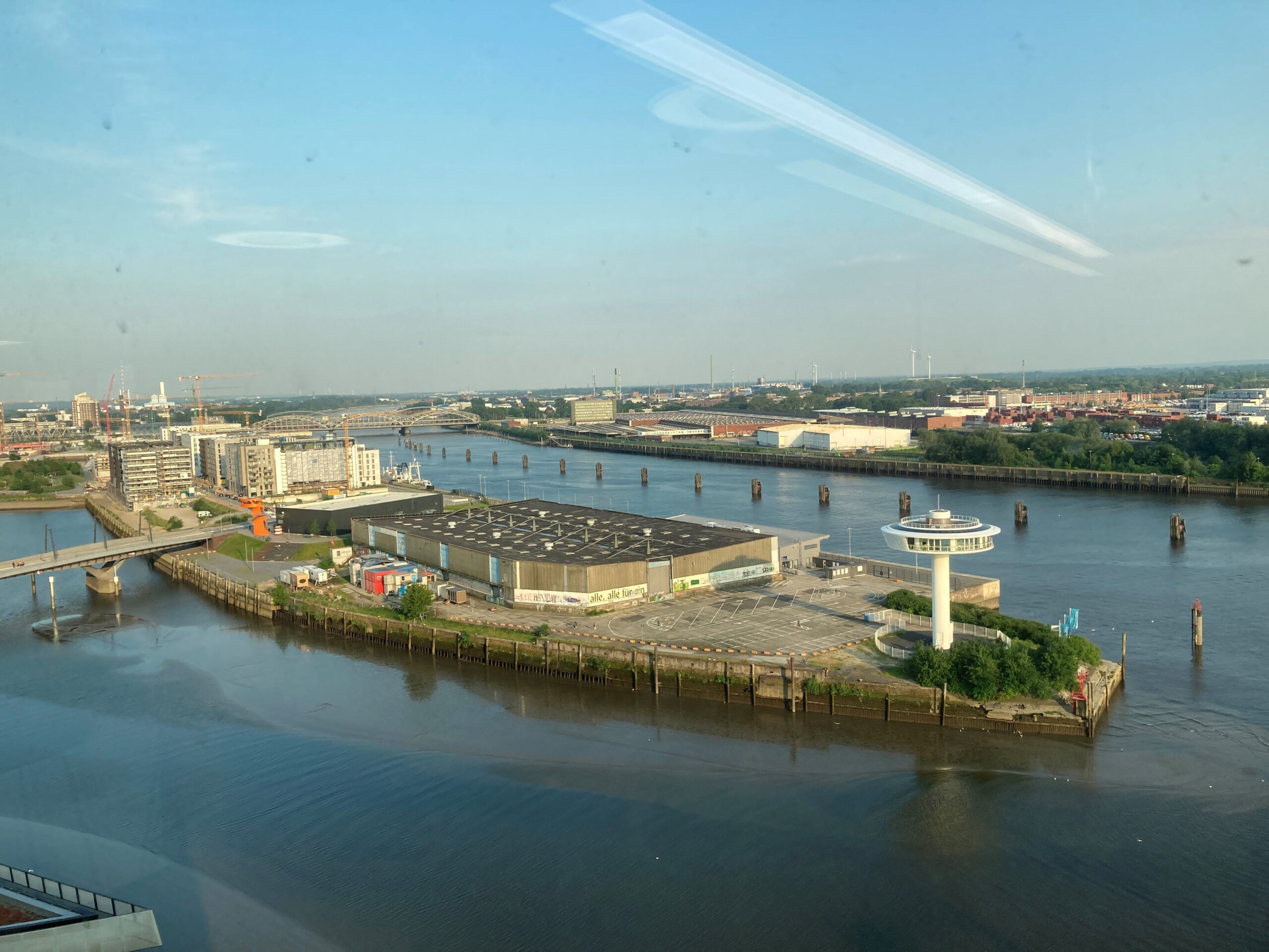 Luftaufnahme vom Baakenhöft in der HafenCity