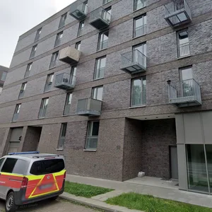 In diesem Gebäude am Sophie-Schoop-Weg brannte es.