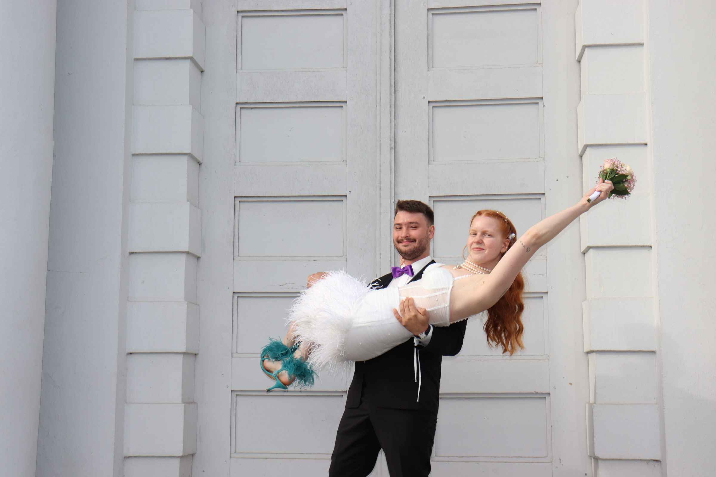 Tamina und Max am Tag ihrer Hochzeit