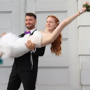 Tamina und Max am Tag ihrer Hochzeit