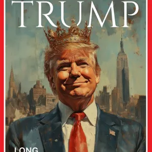 Der X-Account des Weißen Hauses veröffentlichte ein KI-generiertes Bild, auf dem Trump vor der New Yorker Skyline zu sehen ist und eine Krone trägt.