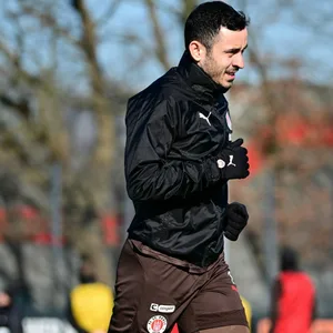 Manolis Saliakas beim Training