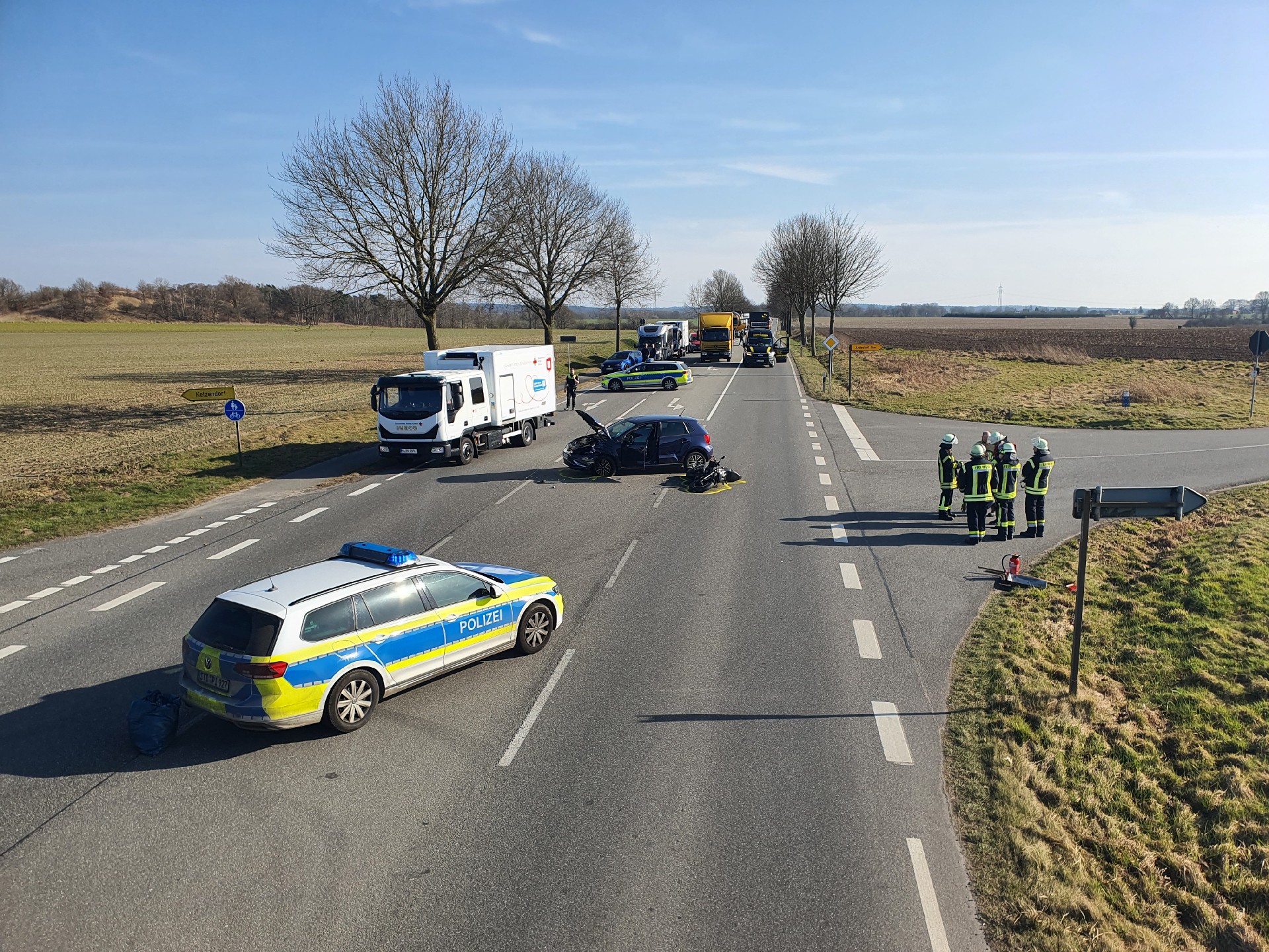Unfallort in Buxtehude