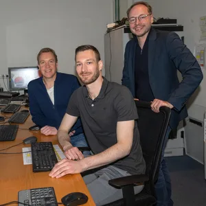 Uli Pingel, Andreas Köhler und Bendix Eisermann von Sportdigital