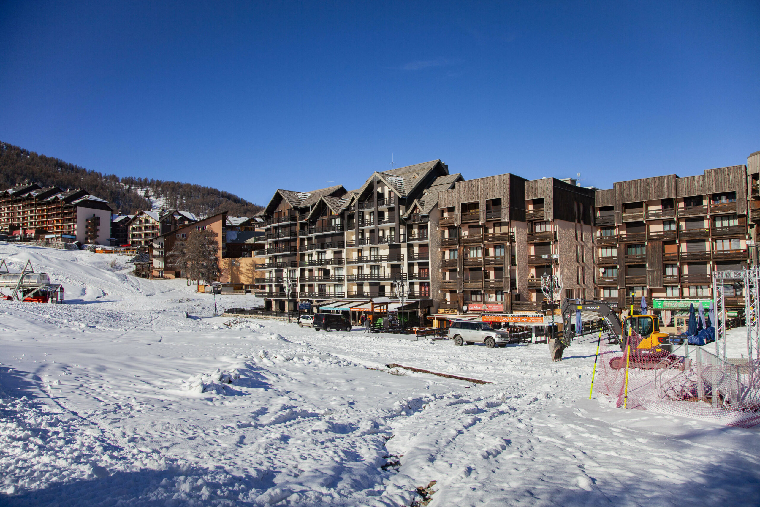 Ein Ski-Resort im französischen Risoul.