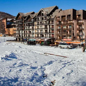 Ein Ski-Resort im französischen Risoul.