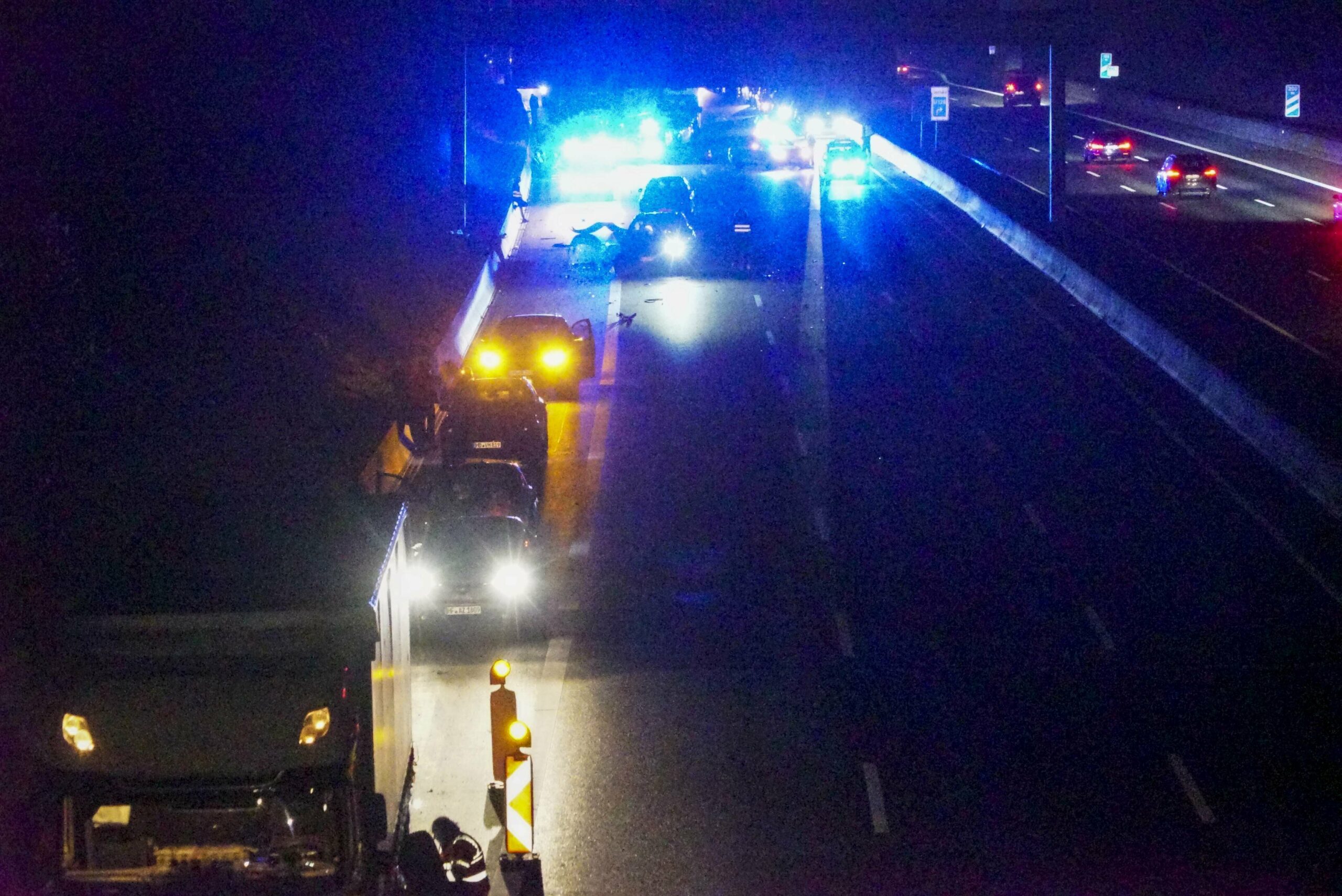 Unfall auf der Autobahn (Symbolfoto).