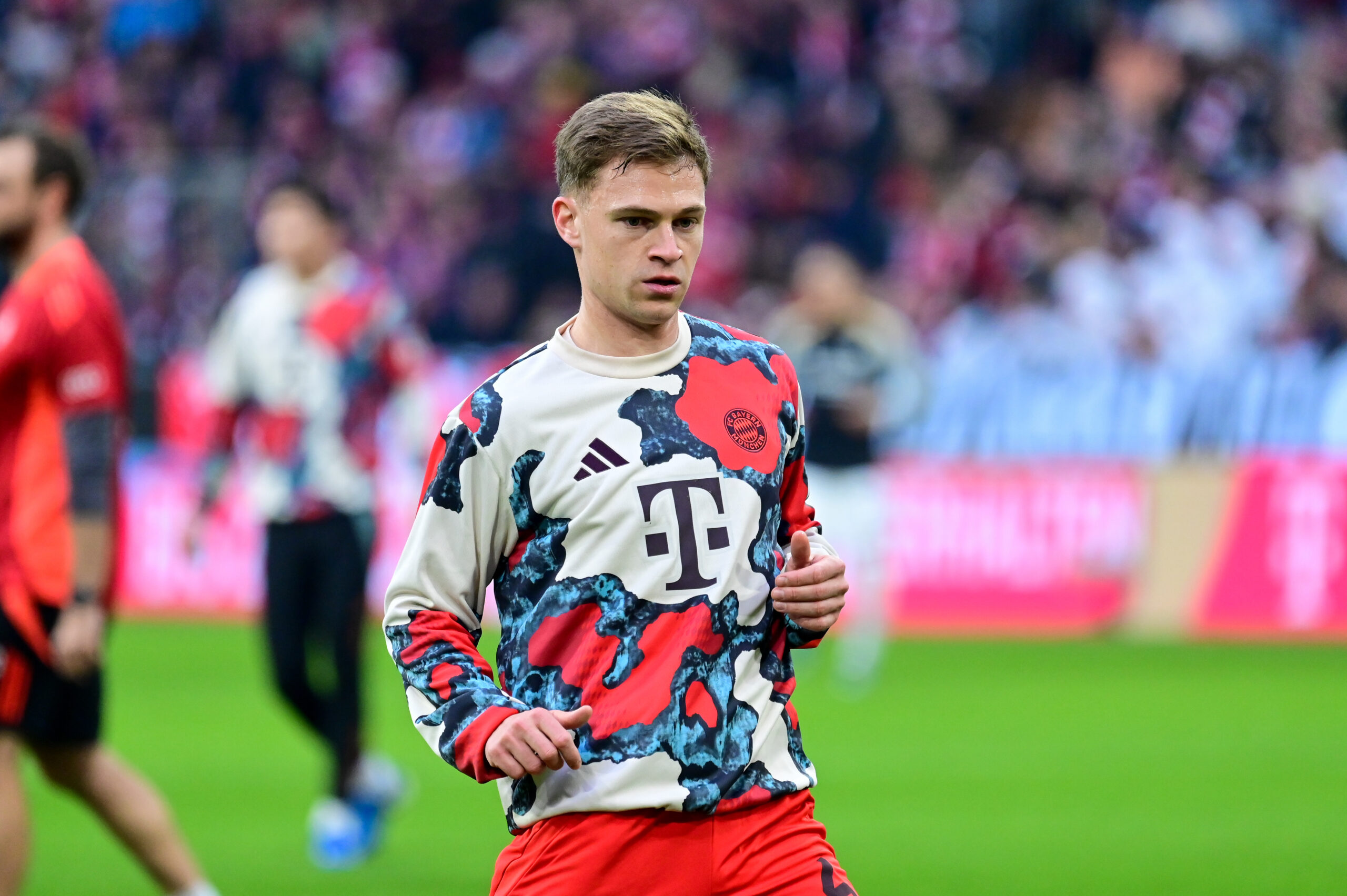 Joshua Kimmich beim Aufwärmen