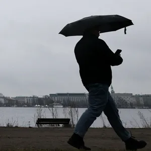 Regnerischer Frühling in Hamburg
