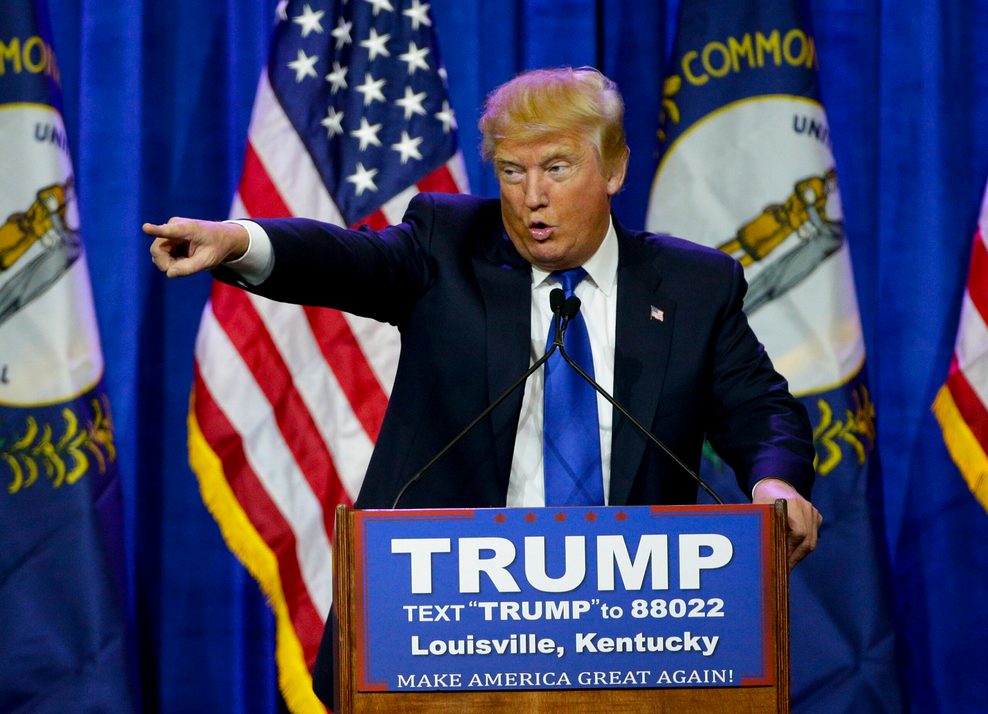 Berühmt für seinen Zeigefinger: US-Präsident Donald Trump