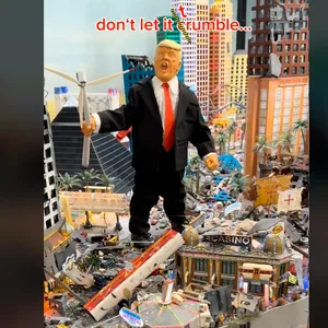 Auf TikTok hat das Miniatur Wunderland einen Appell an Donald Trump gerichtet.