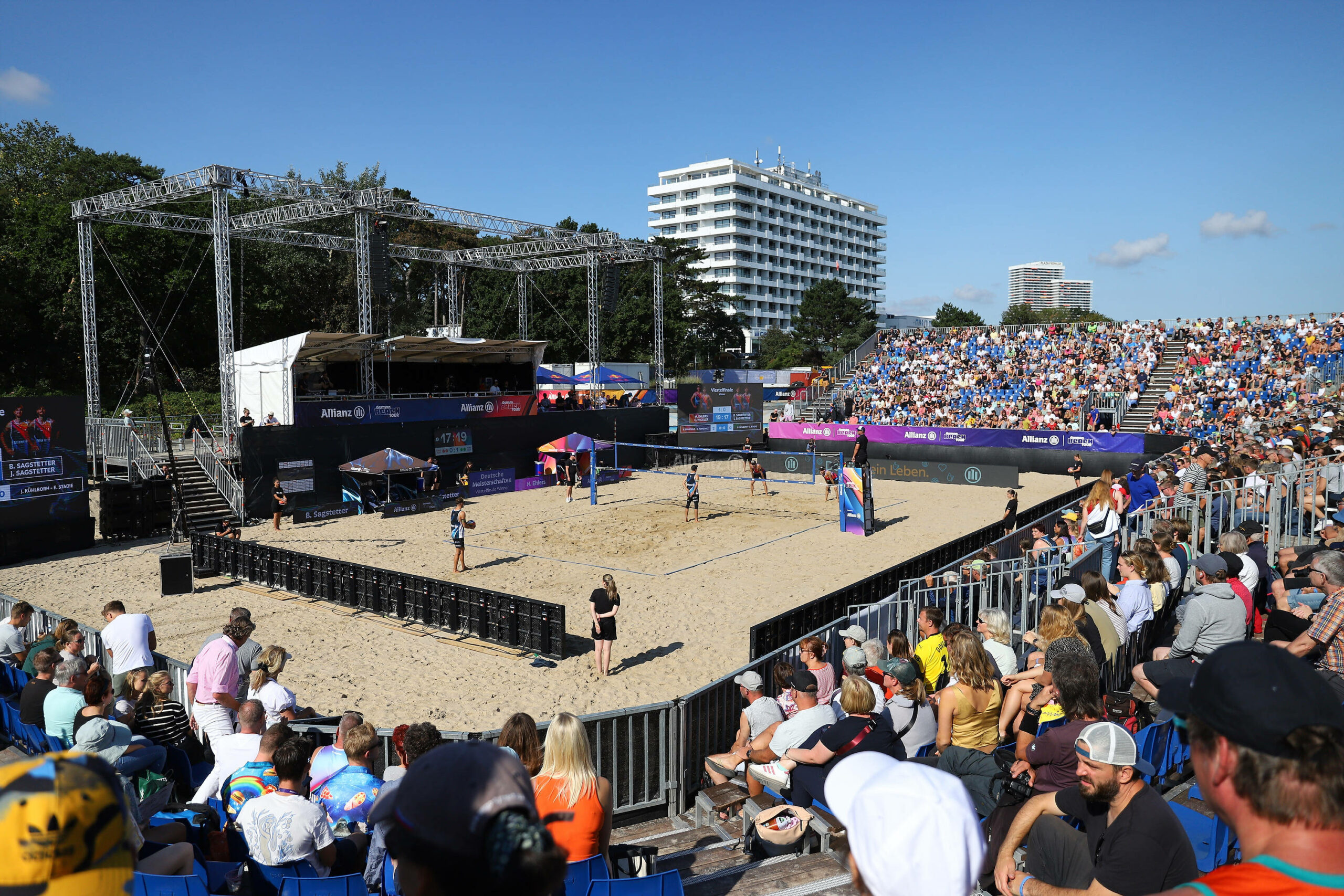 Die deutschen Beach-Volleyball-Meisterschaften in der Ahmann Hager Arena