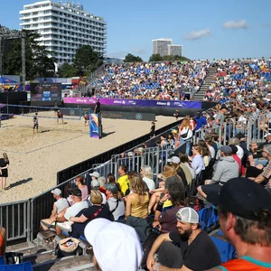 Die deutschen Beach-Volleyball-Meisterschaften in der Ahmann Hager Arena