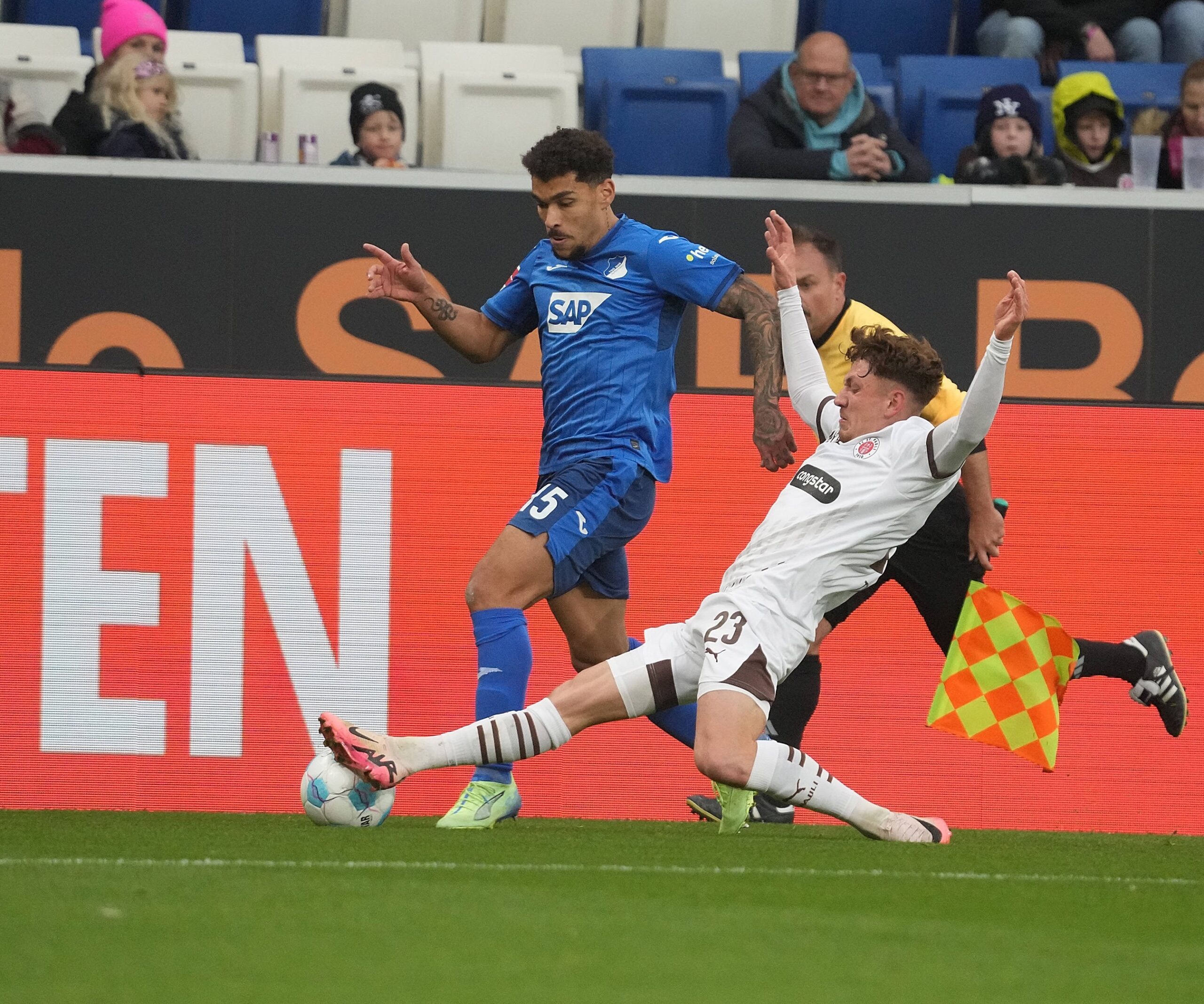 Philipp Treu beim Spiel in Hoffenheim